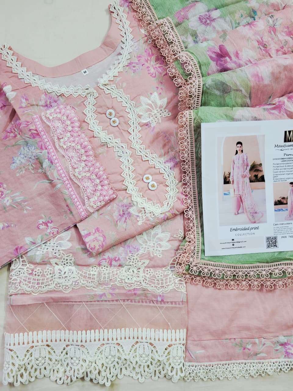 RTW EMBROIDERY CHICKAN KARI LAWN 2026 VOL - 01 BY MAUSUMMERY